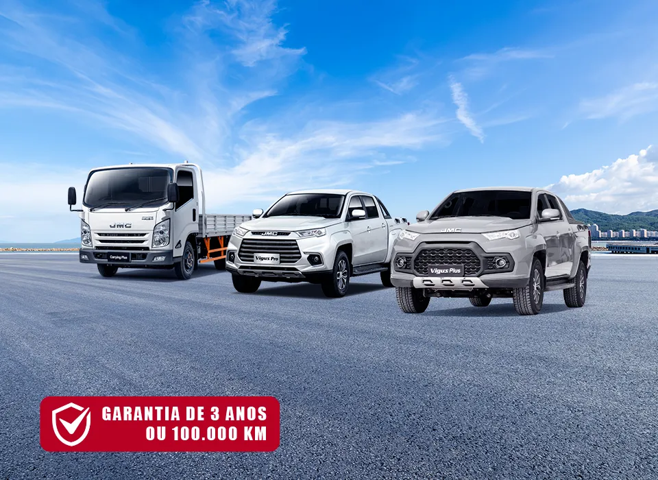 Garantia 3 anos ou 100.000 km